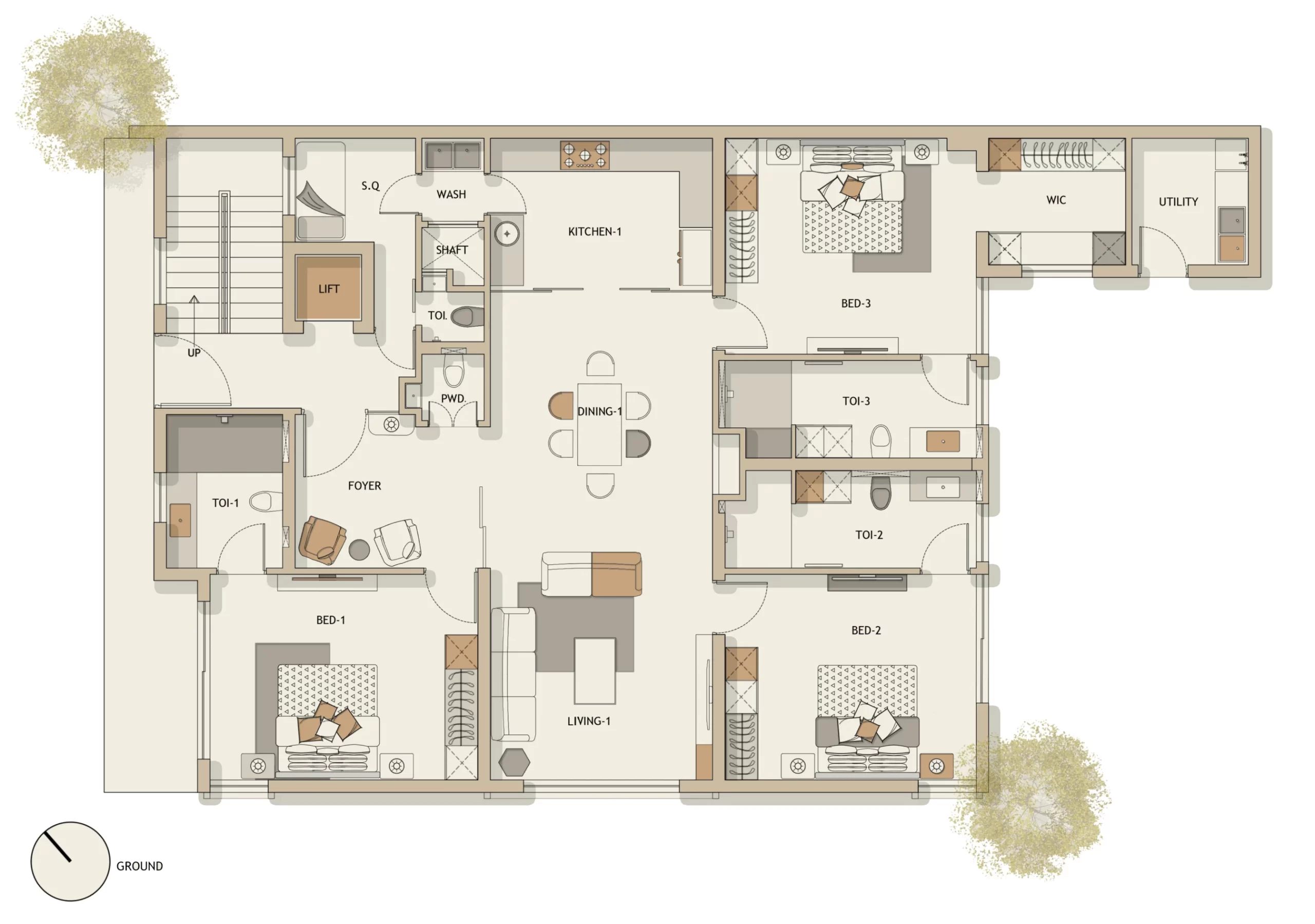 The Trivista Abode_Floor Plans